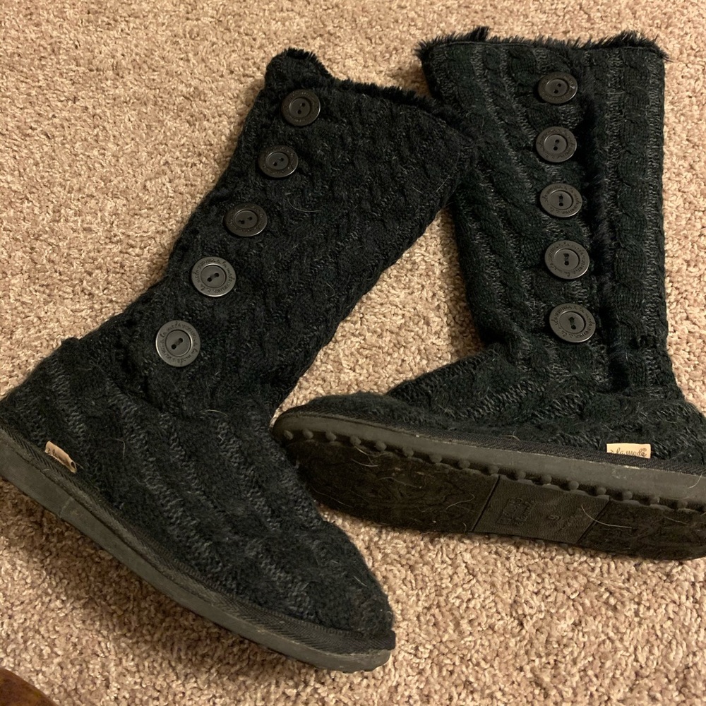 Muk Luk sweater boots!
